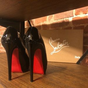 Authentic CL Bianca 140mm Patent Leather Pump